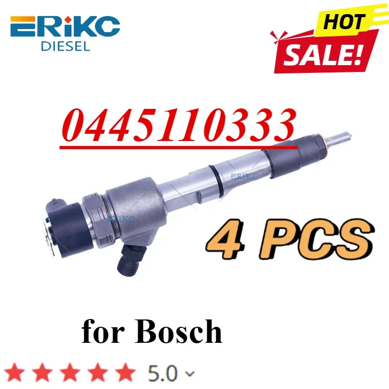 4 PCS 0445110333 Auto Diesel Part Injector 0 445 110 333 Fuel Sprayer 0445 110 333 for ChaoChai