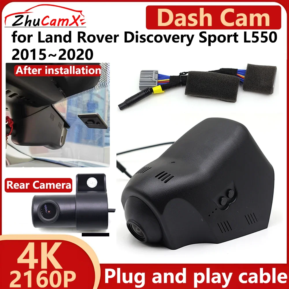 

ZhuCamX for Land Rover Discovery Sport L550 2015~2020 4K 2160P Car DVR Dash Cam Camera Night Vision Recorder Plug and play