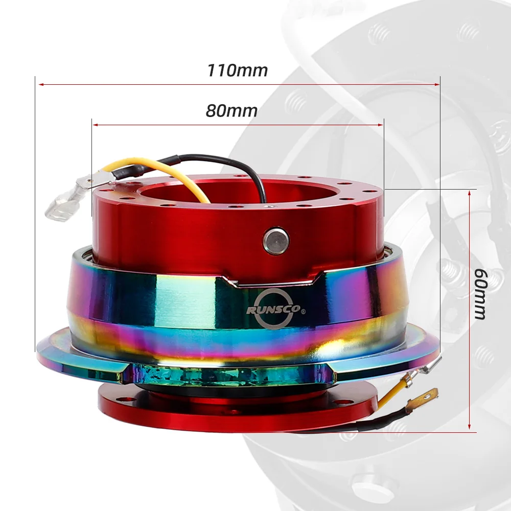 Universal Aftermarket Steering Wheel Quick Release Snap Off Hub Adapter Boss Kit for Car Modification Hobby Users