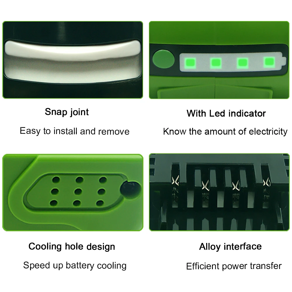 29472 Rechargeable Replacement Battery for Greenworks G-MAX 40V Lawn Mowers 29462 29482 29252 2901319 22262 Cordless Garden Tool