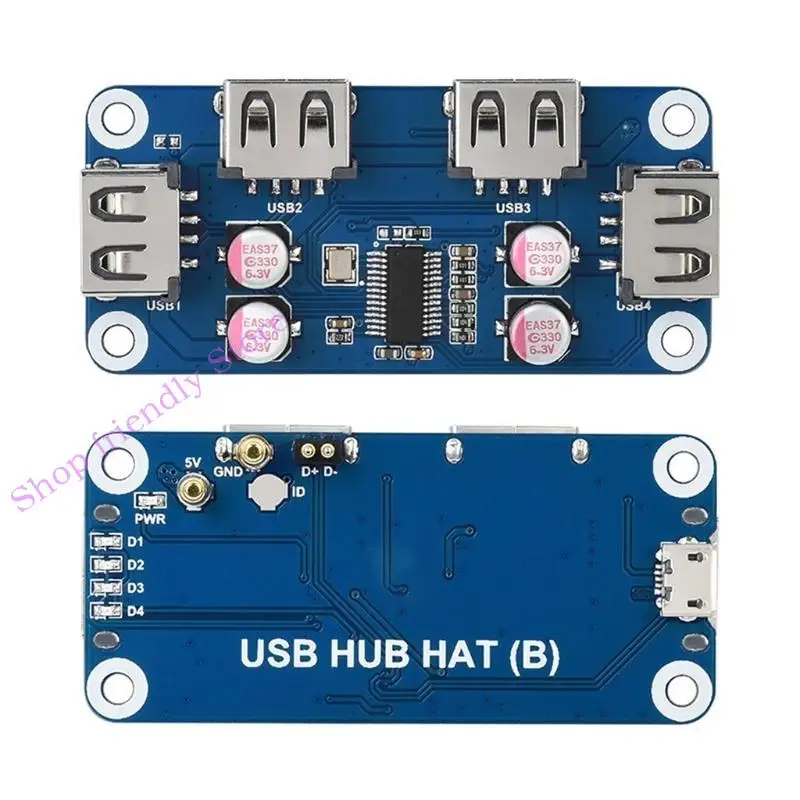 

594a 4-портовый USB Hub Hat (B) Модуль расширения для 4 б/3 3 b/2 b