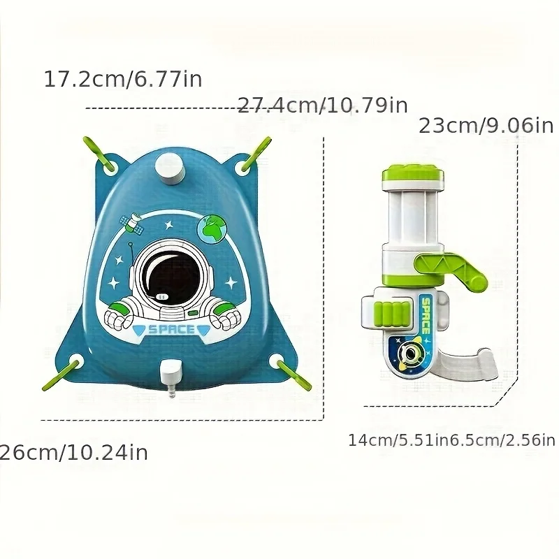 Children's space backpack water gun with large capacity and long-range shooting, pull-out toy for boys and girls, water spray