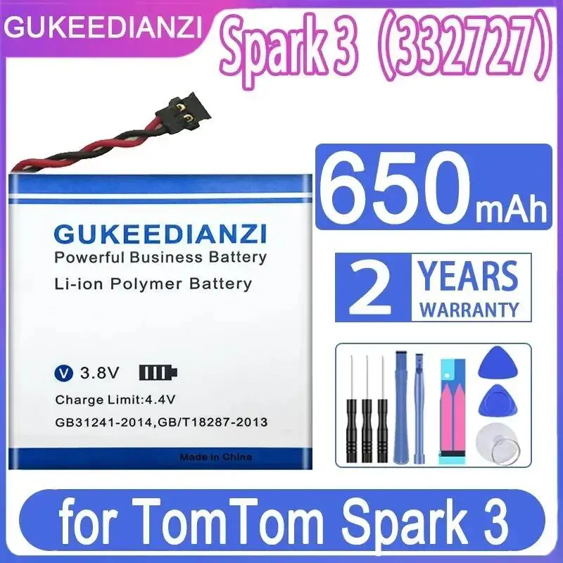 

Long-Lasting 650mAh Safe Watch Battery For Tomtom Spark 3 332727
