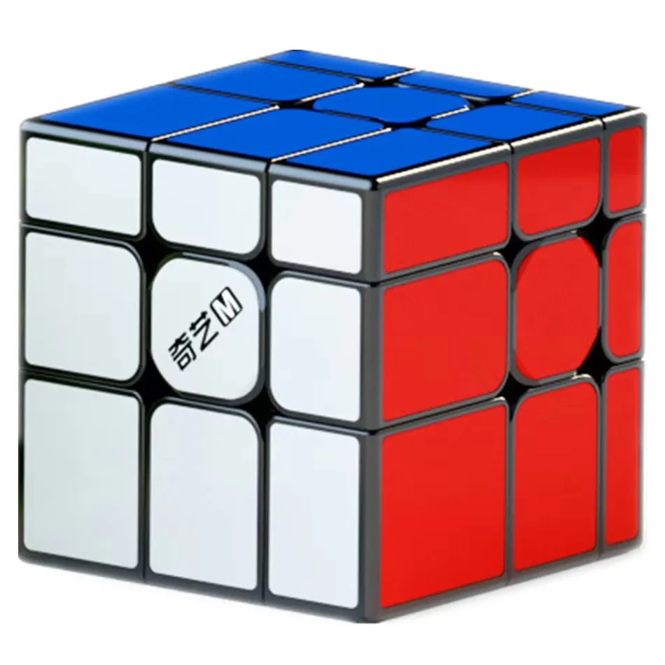 Qiyi-色の磁器ミラー磁気マジックキューブパズル、ストレス解消おもちゃ、誕生日とクリスマスのギフト、3x3、新しい