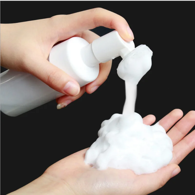 PET bottle cleansing mousse bottle Soft silicone foam brush Foam bottle 100ML / 200ML