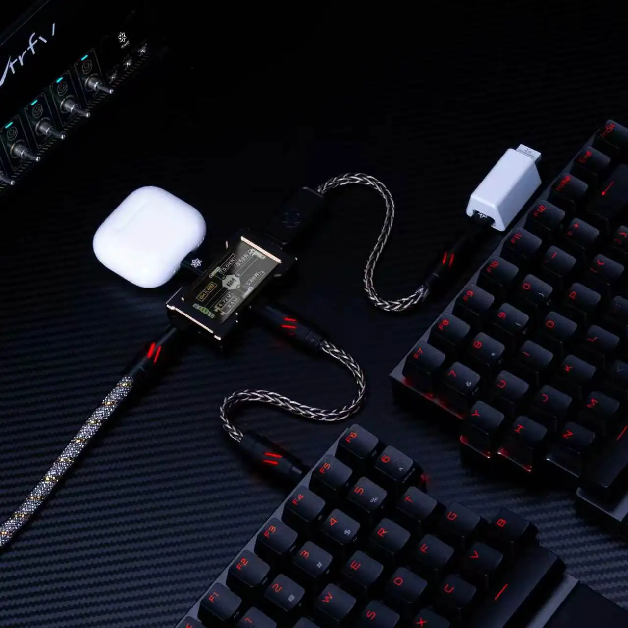 HMLAB&HUAHUO Esports Co-branded USB HUB Kit 2-3 Port High Speed Data Cable Low Latency Stable Desktop Accessories for Gaming
