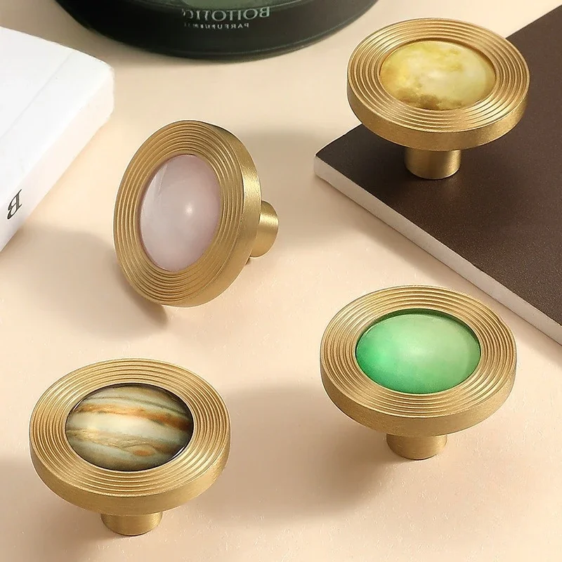 النحاس + كريستال زجاج درج مقبض الشمال نمط قسط خزانة خزانة مقبض الباب مقبض باب الخزانة مقابض الأثاث الفرنسي