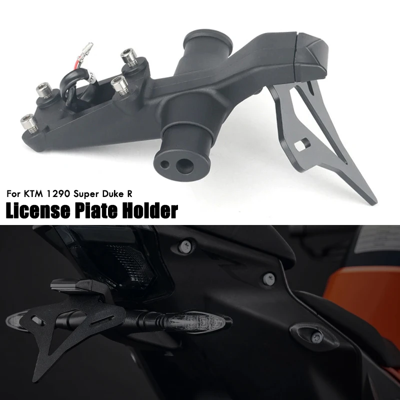 

Держатель номерного знака мотоцикла, фиксатор крыла, аккуратный кронштейн с коротким хвостом и светодиодом для KTM 1290 Super Duke R 2020-2025