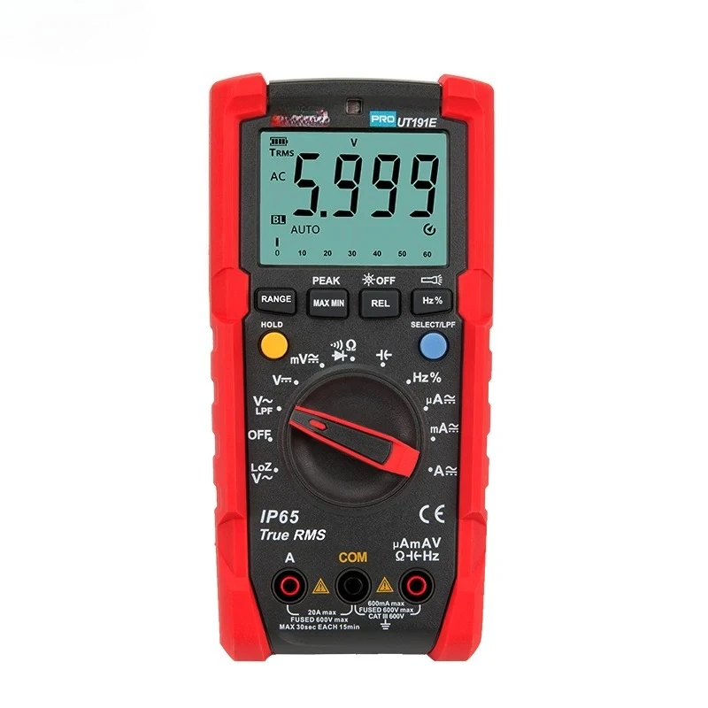 UNI-T UT191E UT191T Professional Digital Multimeter UNIT True RMS ACV AC DC Voltage Current Meter Capacitor Resistor Tester