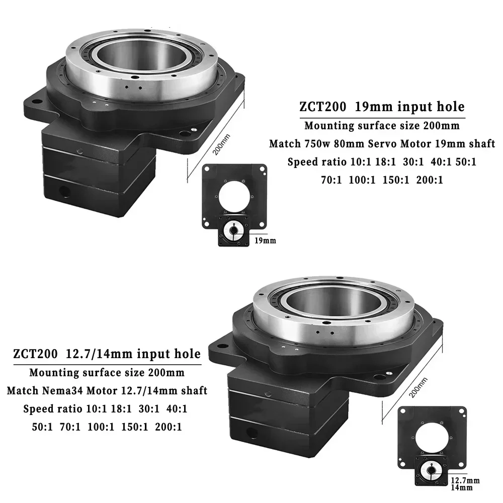 High Precision 360 Degree Turutable Hollow Rotating Platform For 80 Servo Nema34 86mm Stepper Motor Replace Cam indexer/DD motor