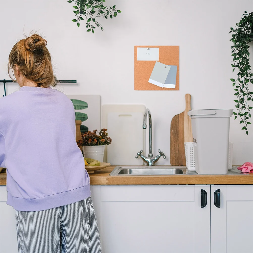 3pcs Cork For Wall Wood Message Small Cork Bulletin Board Photo Display Bulletin Home Office Decoration Notice Board Supply