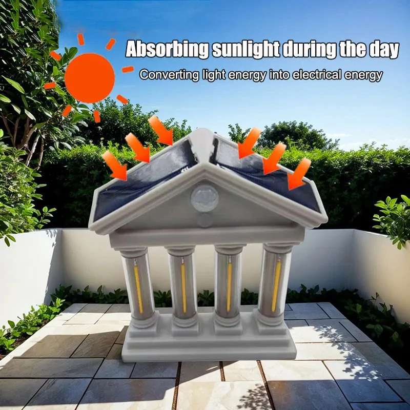 مصابيح LED خارجية فائقة السطوع مقاومة للماء تعمل بالطاقة الشمسية لحدائق الفيلات في الفناء