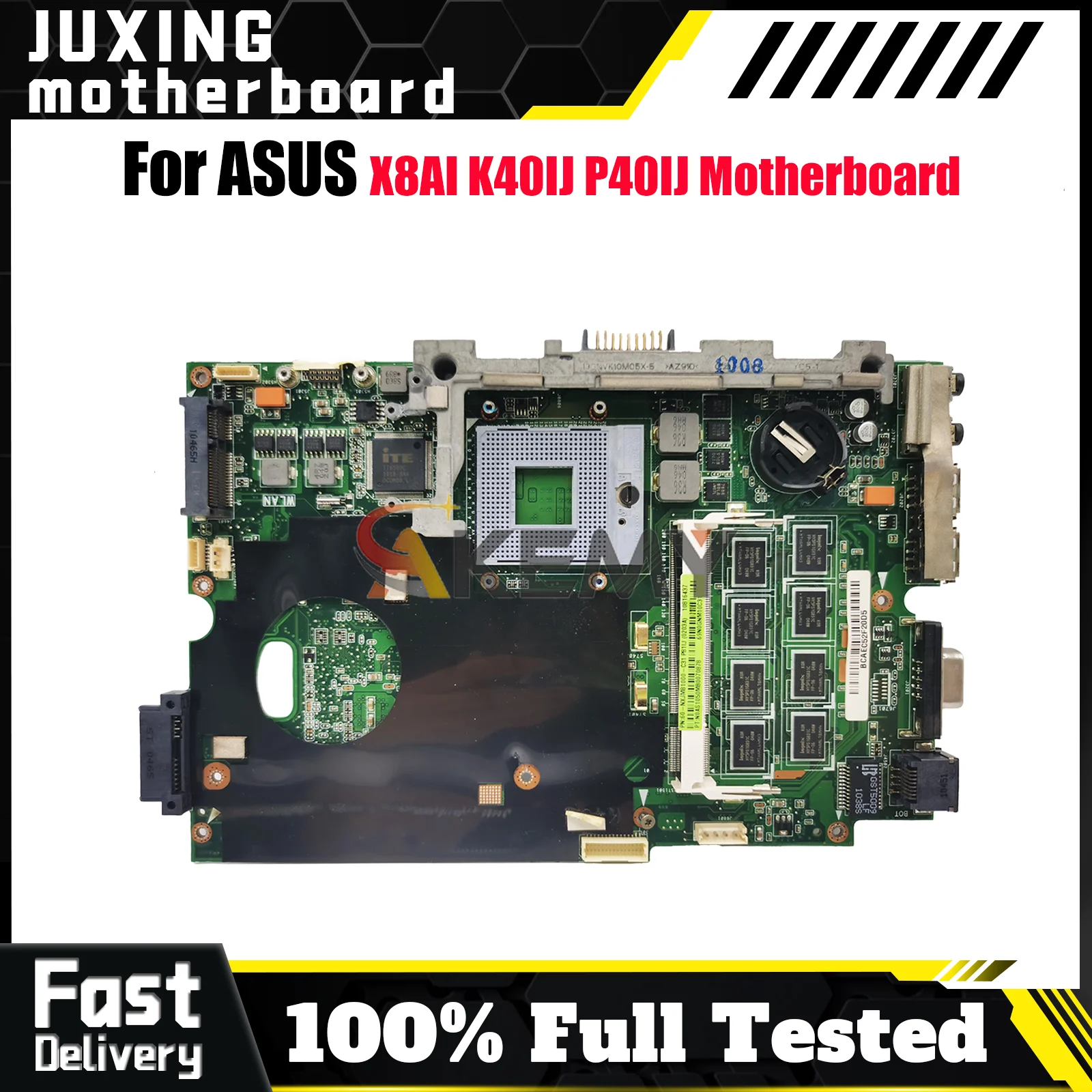 

K40IJ Laptop Motherboard For ASUS K40ID K40IN X8AI K40I K40IJ K40IE Notebook Mainboard 100% tests OK fast shipping Top quality