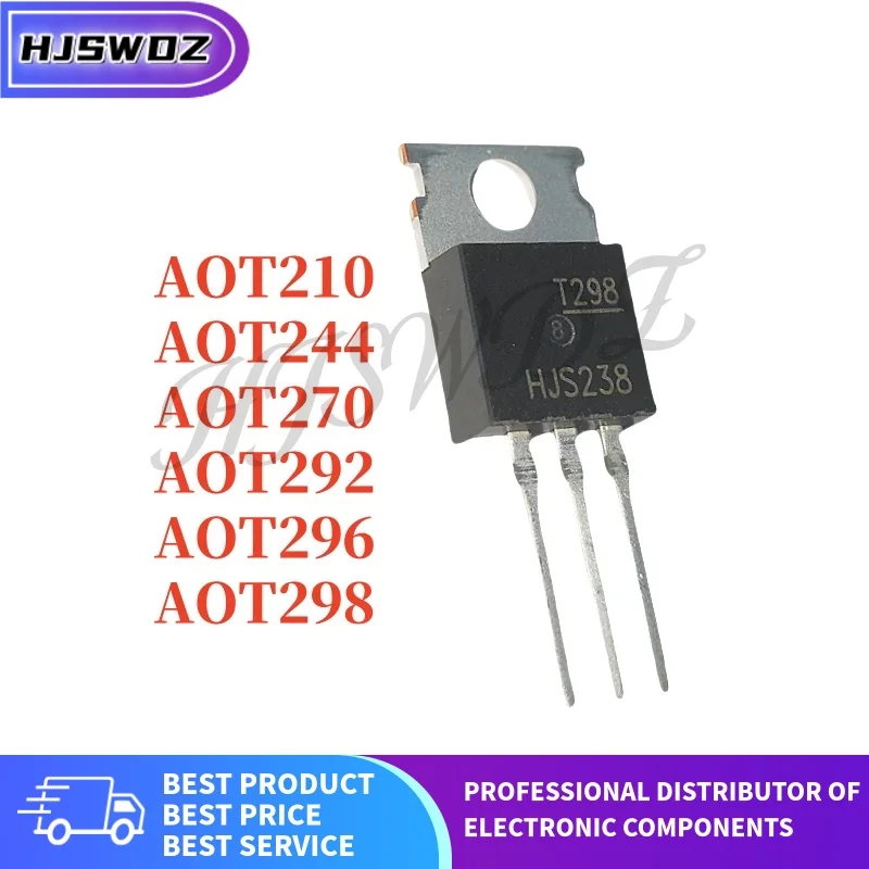 10Pieces AOT298 AOT296 AOT292 AOT210 AOT244 AOT270 T298 T296 T292 T270 T210 T244 TO-220 MOS tube NEW