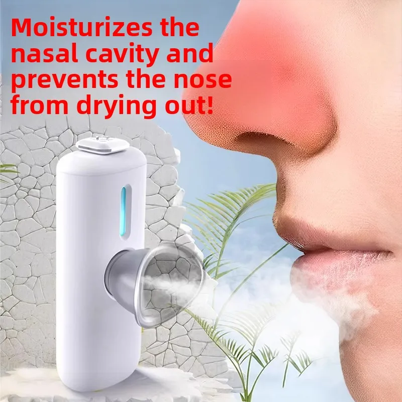 Air atomization humidifier, nose fog volume atomizer, handheld sneeze eye protection and hydration instrument