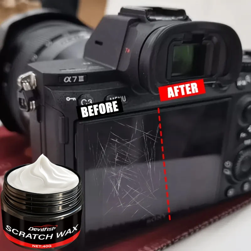 Multi-Purpose Scratch Remover Paste - Glass & Lens Scratch Repair for Glasses, Phone Screen, Watch - Car Polish Compound