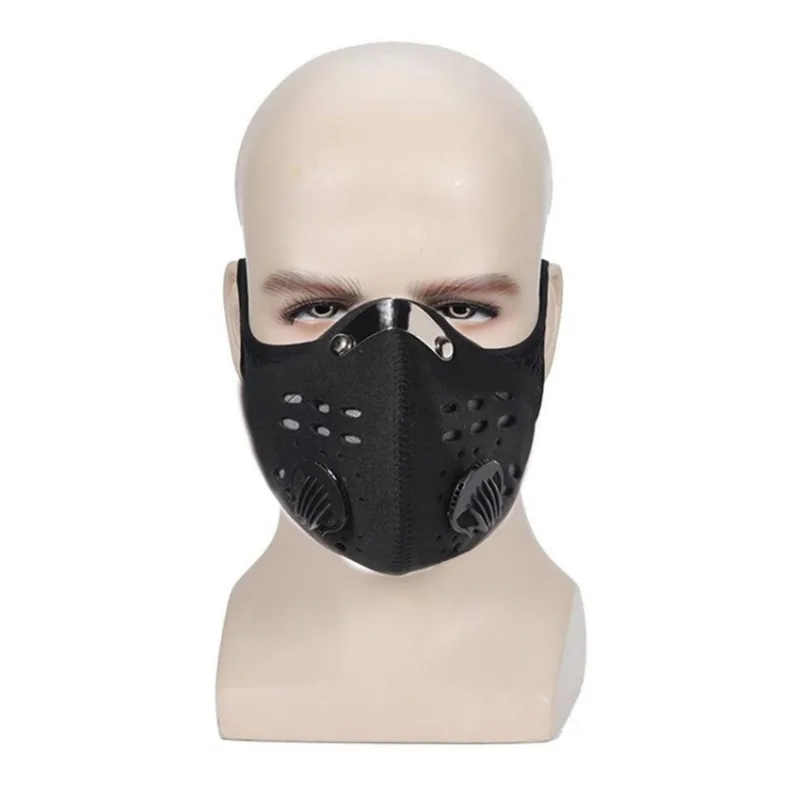 Cycling Mask With 1pc Filters Breathable MTB Bike Cycling Face Mask Dustproof Sports Running Face Cover