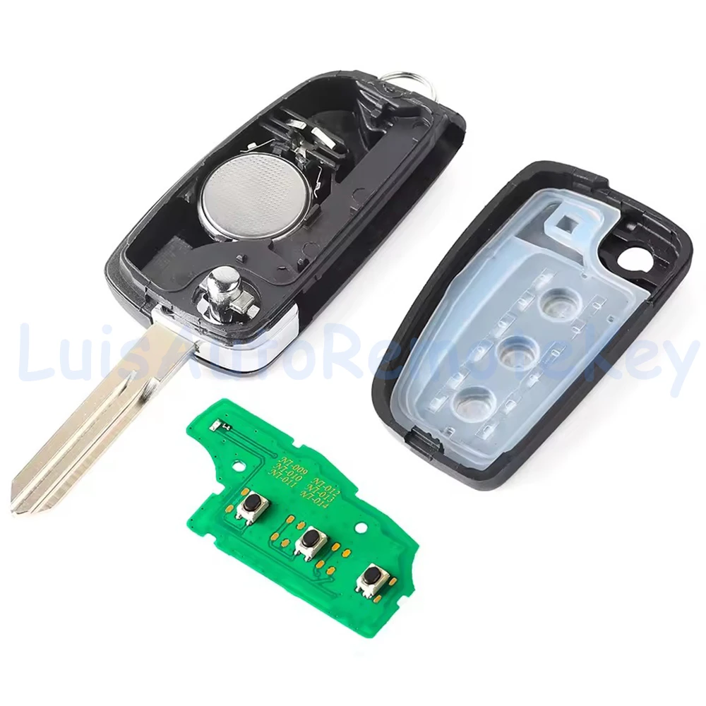 2 / 3 Btns الوجه مفتاح بعيد فوب FSK 433MHz PCF7961M 4A رقاقة لنيسان روج X-Trail قاشقاي بولسار جوك 2014 2015 2016 2017 2018