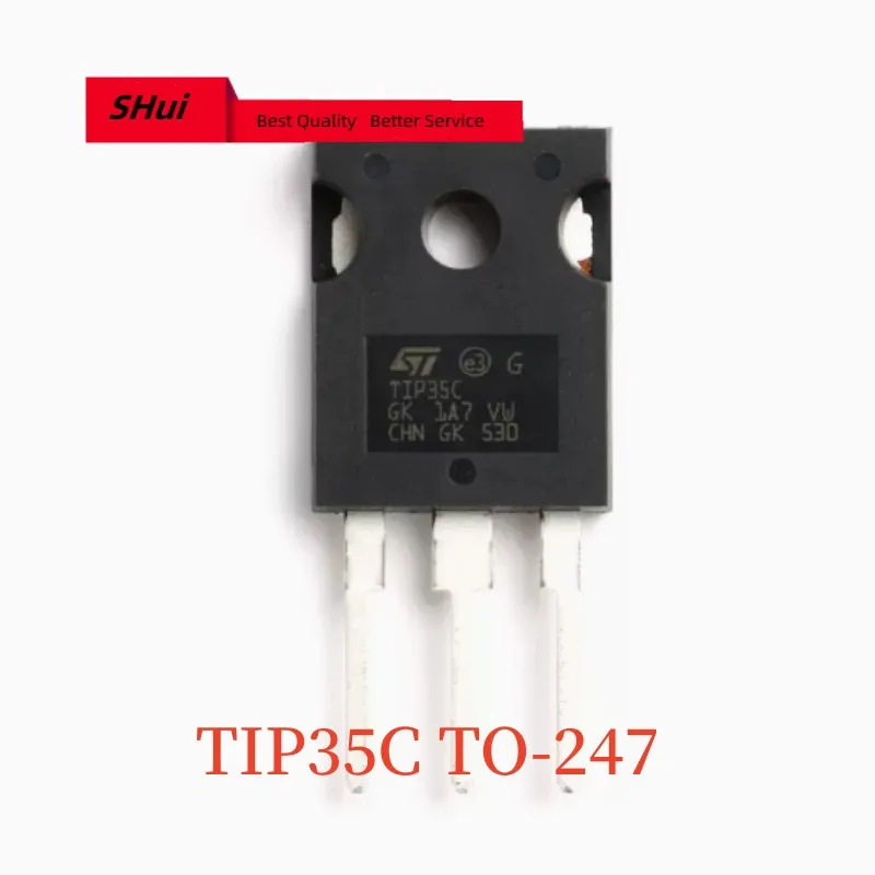 Transistor de TIP35C T1P35C TO-247, 25A 100V, único canal, novo, 10 PCes a 50 PCes