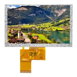 5 Inch TFT LCD Display Module 800*480 RGB IPS 40Pin 3.3V ILITTEK Driver 500 Illumination Capacitive Resistance Touch Screen