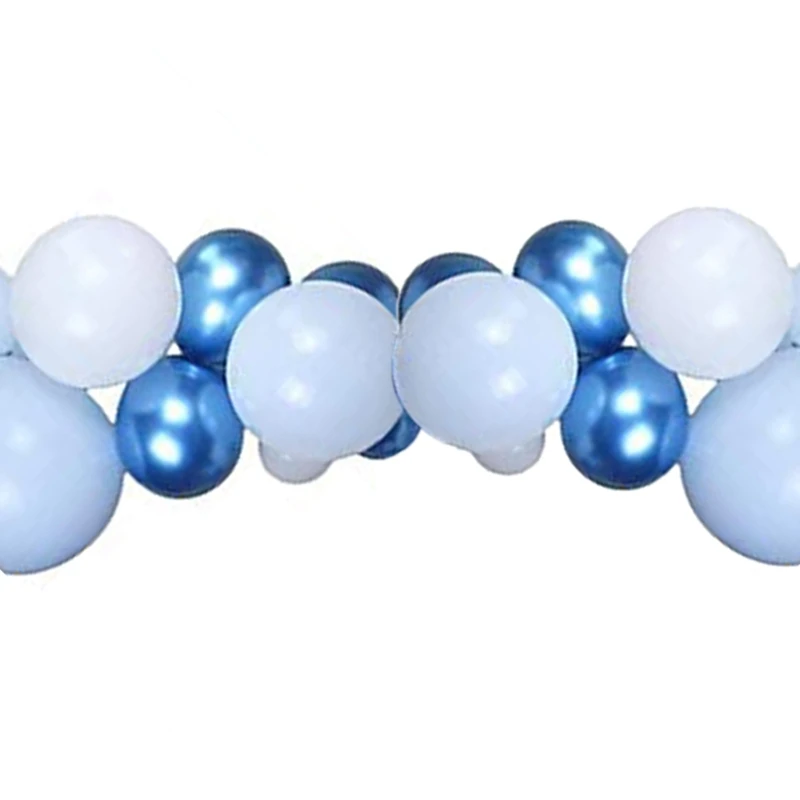 85Pcs Blue White Silver Metal Balloon Garland Arch Balloon Wedding Event Party Balloon Baby Shower Birthday Party Decor