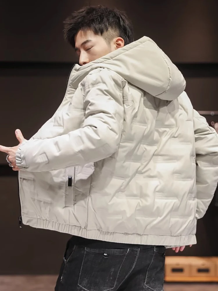 

Мужская зимняя куртка с капюшоном, утепленная хлопком, теплая, модная, хлопковое пальто, зимняя одежда, морозостойкая хлопковая одежда