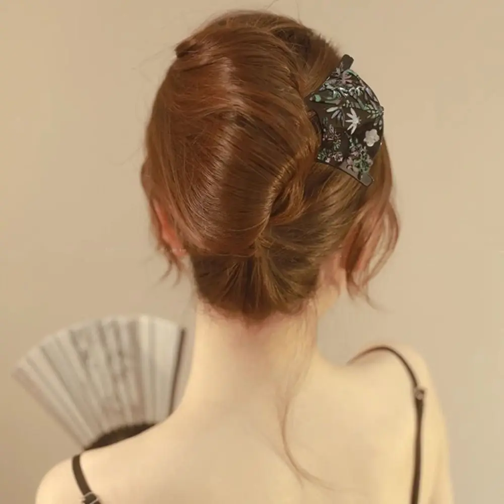 

U-shaped Fan Hair Stick Ancient Style Chinese Style U Shape Hairpin Girl Hair Accessories Cheongsam Hair Chopstick