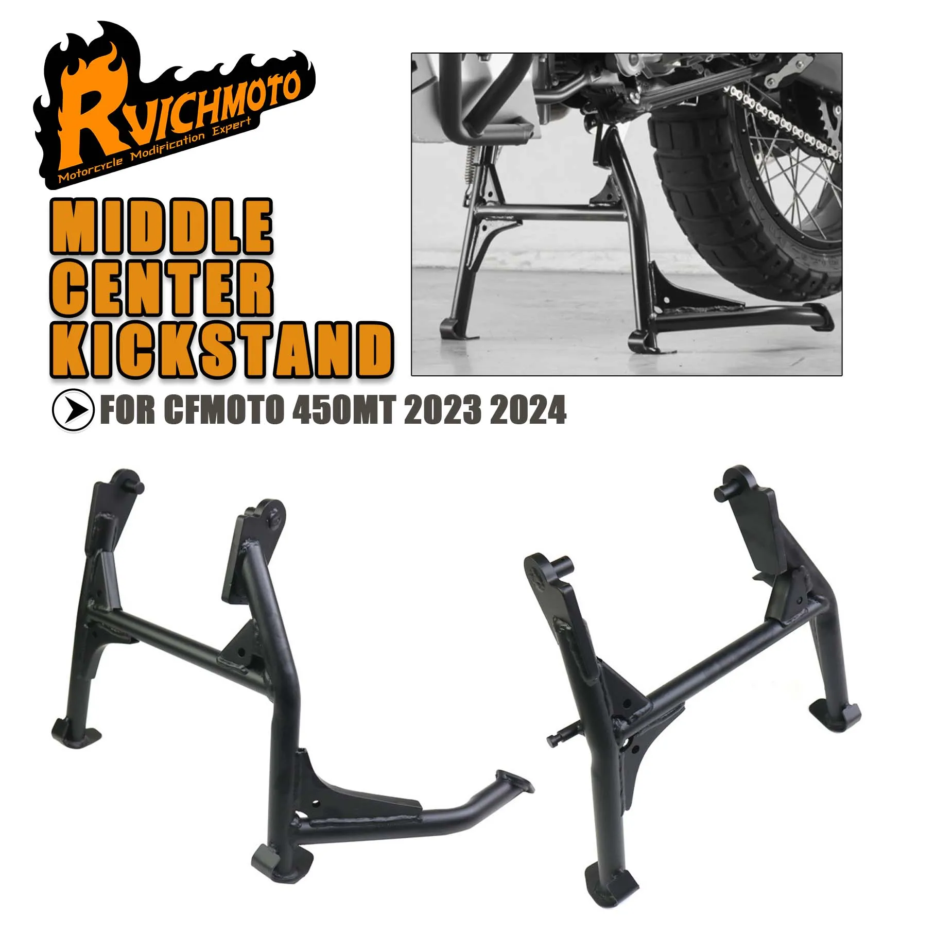 

450MT Motorcycle Original Middle Center Kickstand Kick Stand Parking Support Bracket Accessories Fit For CFMOTO 450 MT 2023 2024