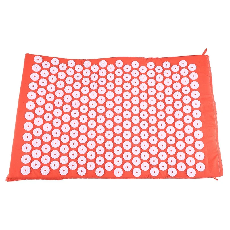 

Acupressure Yoga Mat Pincushion Acupressure Mat Relieve Stress Pain Yoga Mat Pin Pad For Stress Relief Leisure Mat Orange Color
