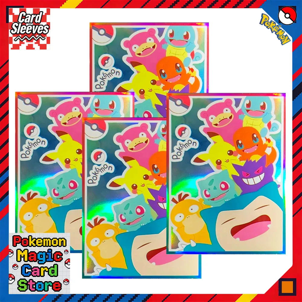 

60 шт. фольга Gengar рукава для карточек протектор для торговых карт голографические аниме карты щит внешняя крышка MTG/PKM 67x92 мм для фанатов