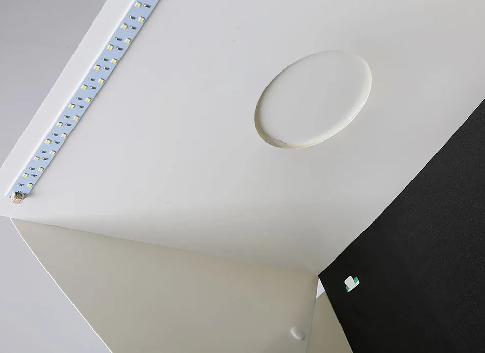 미니 LED 조명 접이식 스튜디오 확산 소프트 박스, 탁상 촬영 사진 스튜디오 액세서리, 블랙 화이트 레드 그린 배경