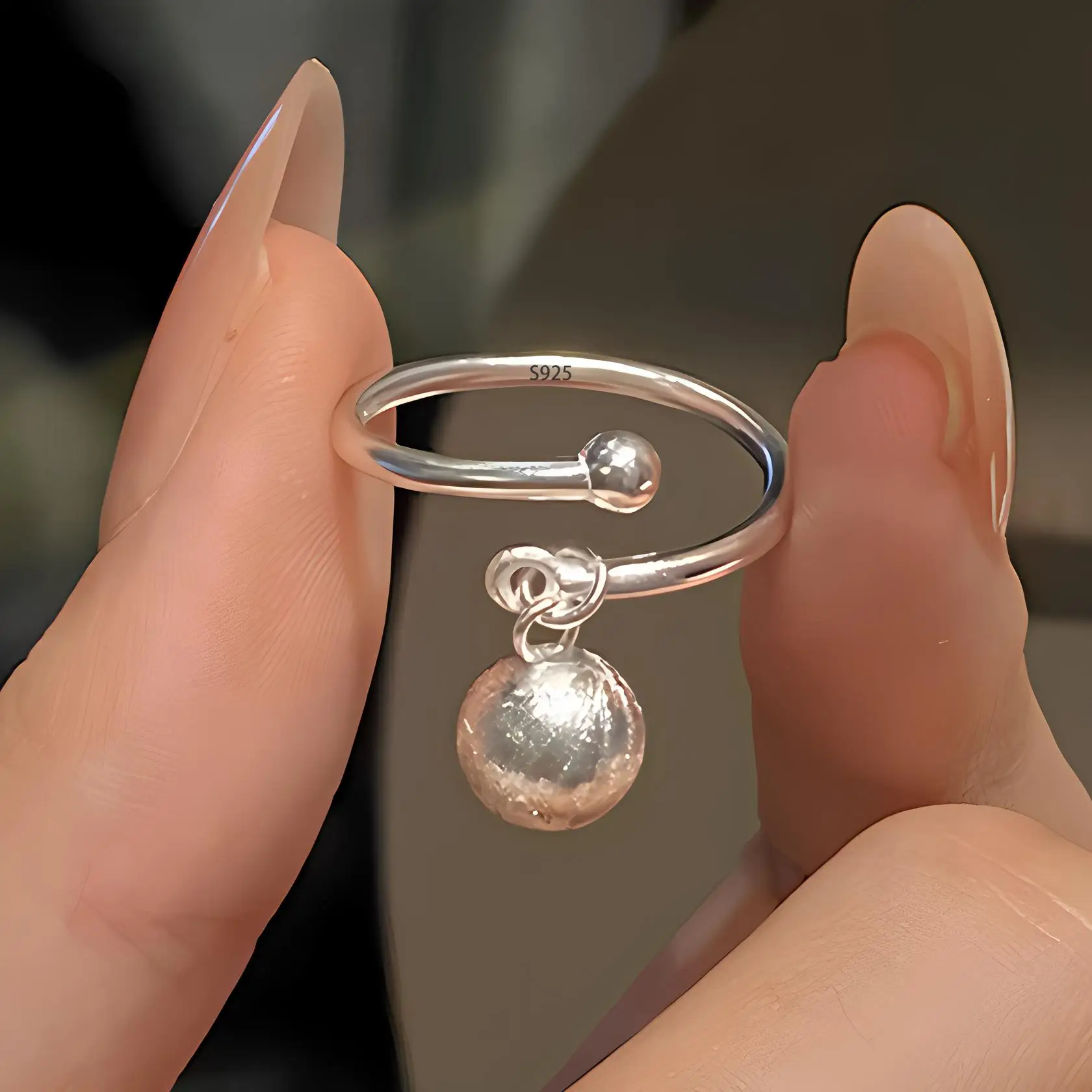 925 Sterling Zilveren Ketting Knoop Ring Voor Vrouwen Wrap Brede Band Rock Geometrie Punk Sieraden Gift Groothandel Dropshipping