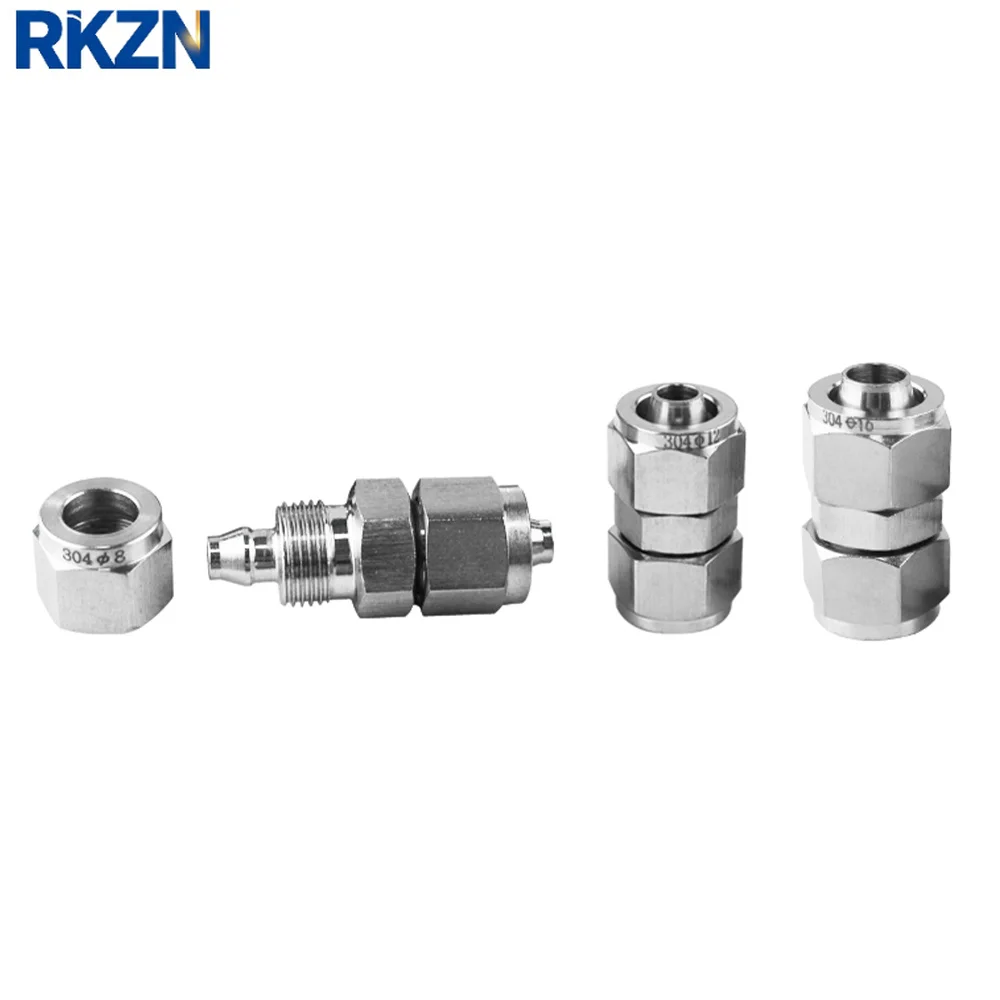 304 Stainless Steel Pneumatic Quick-Lock Fitting, BSPP Male for 4/6/8/10/12/14/16mm PU Air Tube