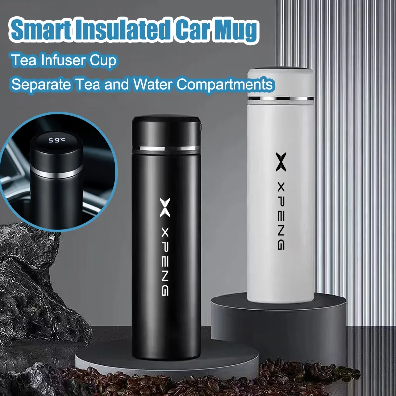 

For xpeng G3 xpeng G3i xpeng G6 xpeng G9 P5 xpeng P7 xpeng P7i X9 N5 Stainless Steel Thermos Cup Smart Display Vacuum Water Cup