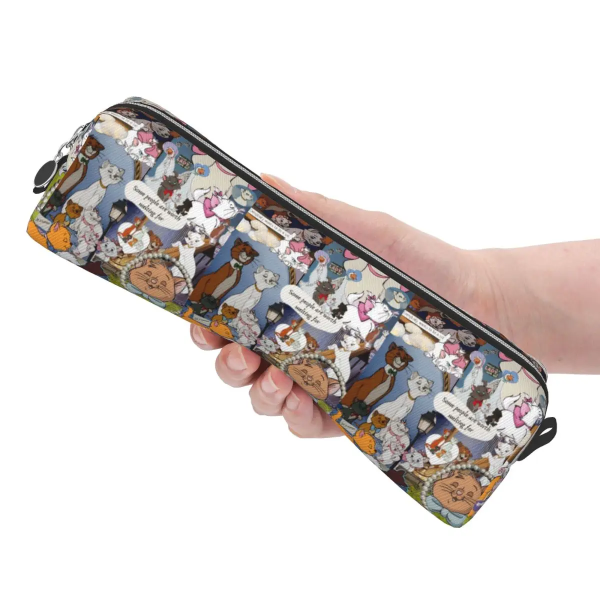 متعة ماريا بيرليوز تولوز مقلمة أرستوكاتس أنيمي صندوق رصاص القلم للفتيات الفتيان حقيبة كبيرة مكتب سستة القرطاسية