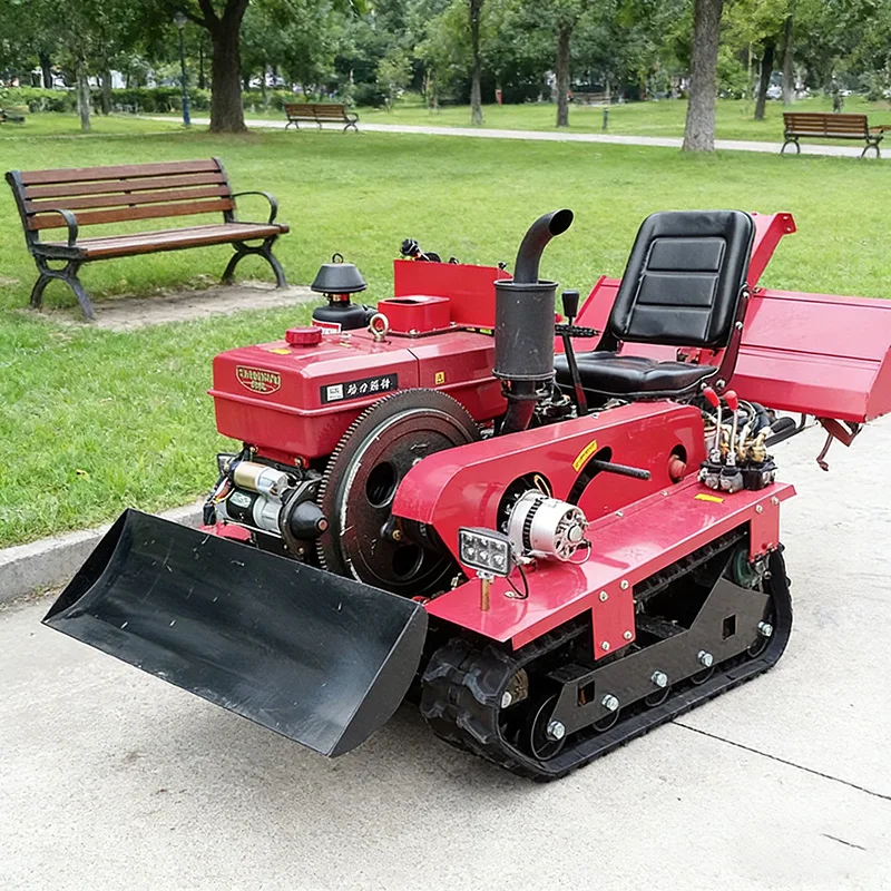 

Customized Multifunctional Small Agricultural Crawler Tractor, Crawler Rotary Tiller & Micro Tiller for Farmland