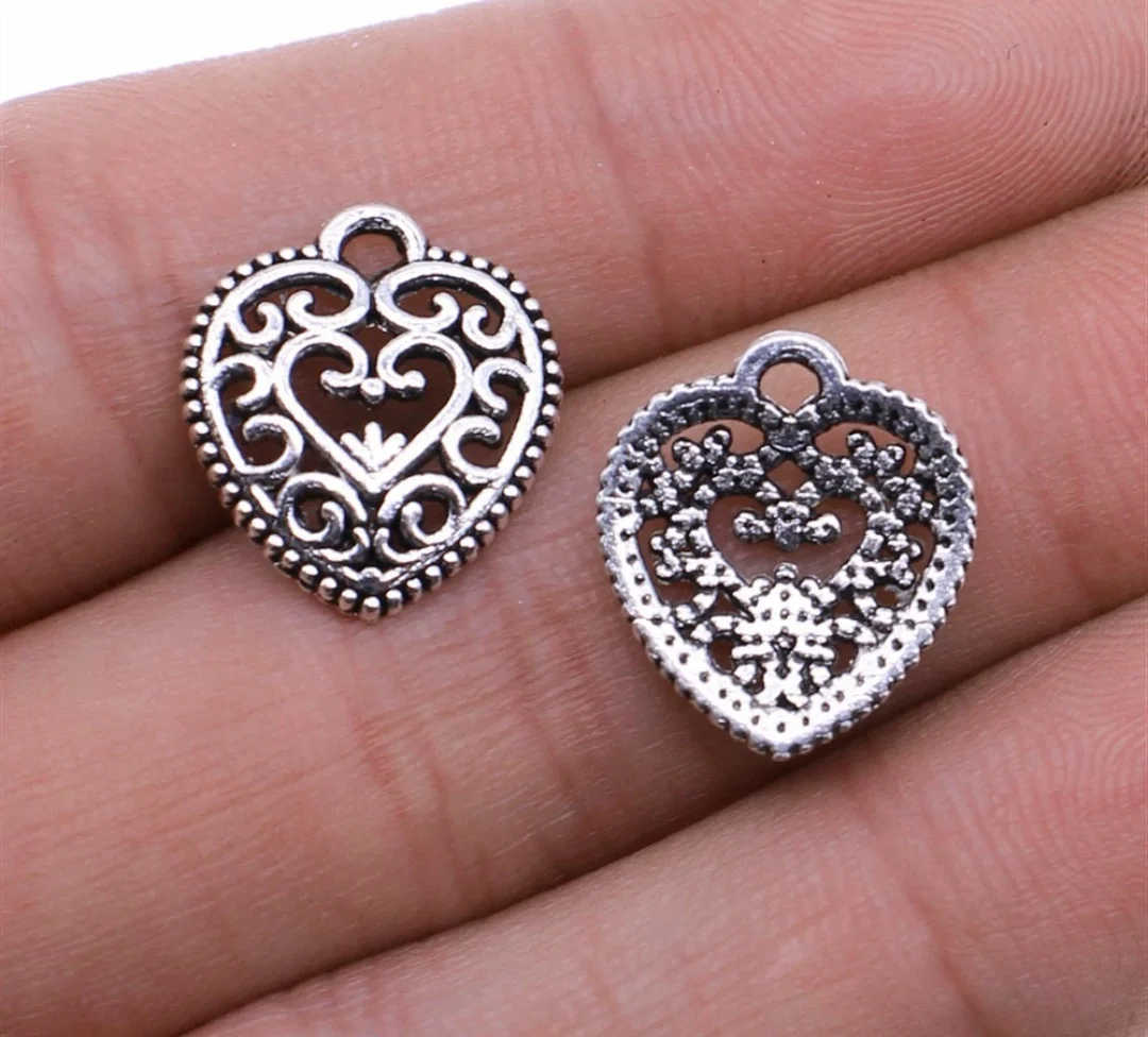 40pcs 16x15mm Zinc alloy metal tibetan silver,antiqued bronze plated charm T1118 for jewelry making
