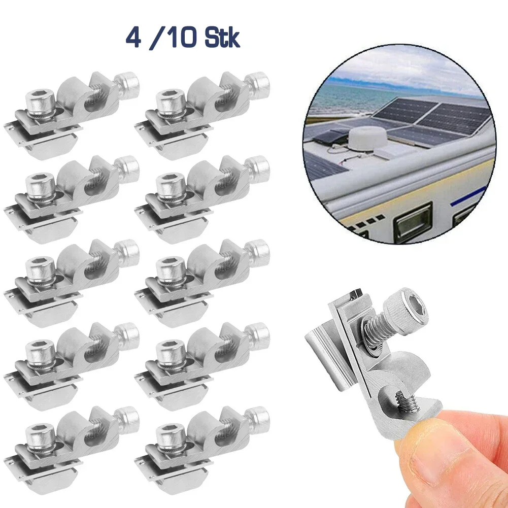 Solar Panel Mounted Grounding Clip Solar PV Mounting System Ground Lug Standard Grounding Clip Buckle Terminal Bracket