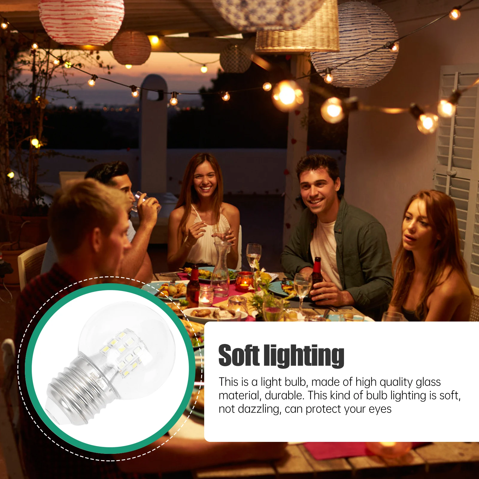 

2Pcs Modern LED 7W E27 Light Bulb Energy Saving Decorative Light Bulbs Indoor Outdoor Lighting