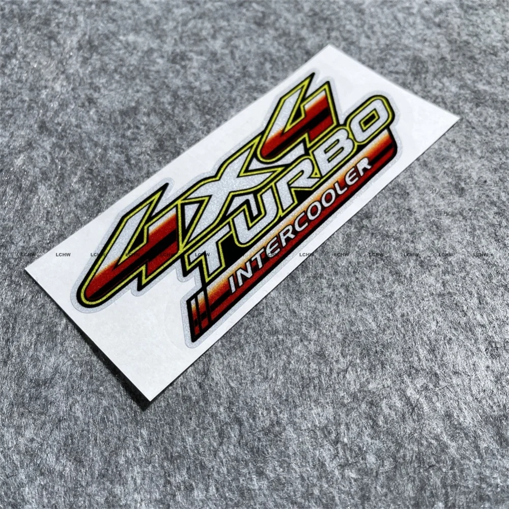 4X4 TURBO Intercooler Vinyl Car Sticker Decal Graphic Badge for Auto Modified Styling Decor Accessories