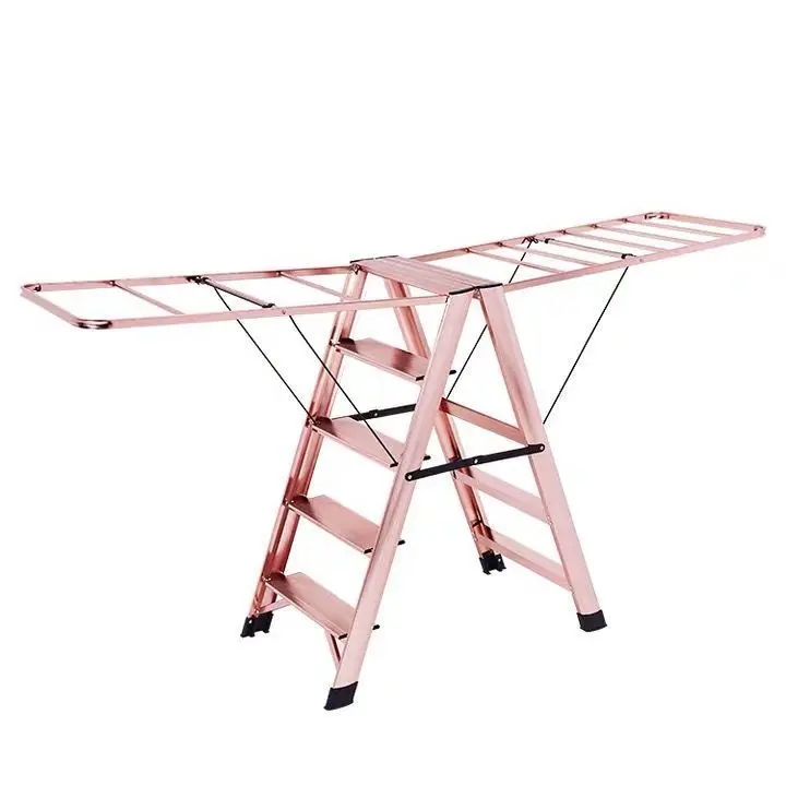 

Сушилка для лестниц из алюминиевого сплава, складная напольная лестница, утолщенное многофункциональное сушильное одеяло с лестницей в елочку, двойного назначения