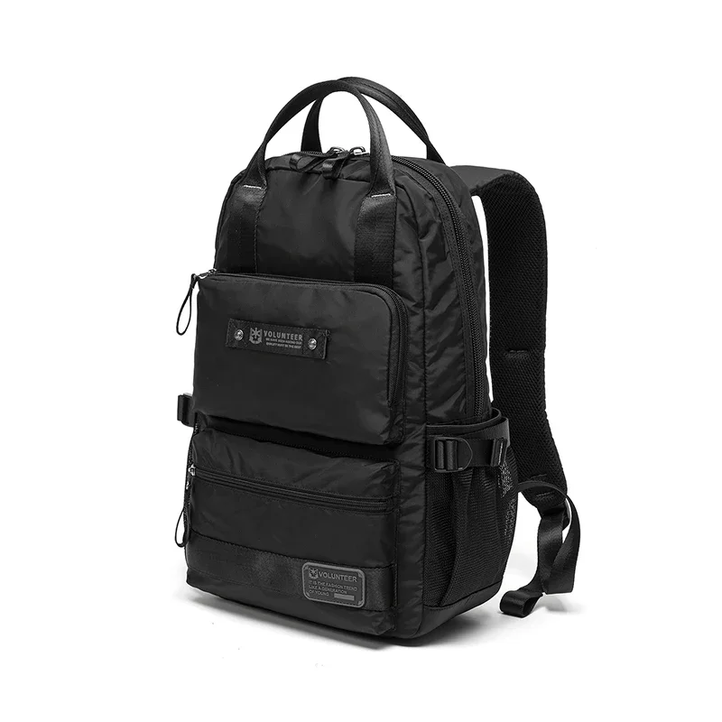 VOLUNTEER Men\'s Travel Business Backpack Casual Oxford Cloth Computer Backpack for Men Lightweight Large Capacity Schoolbag Male