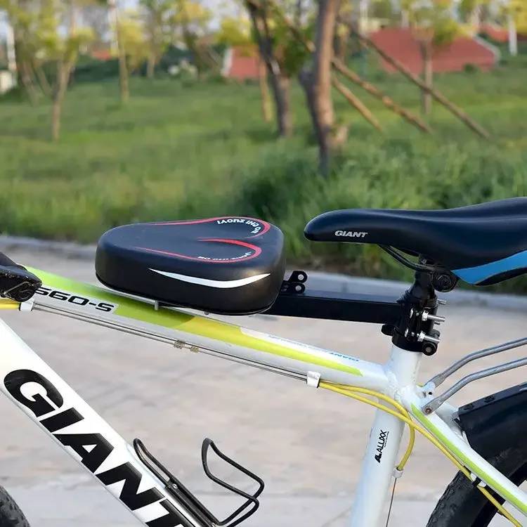 Assento de segurança montado na frente para crianças, Sela de bicicleta com pedais, MTB Road Bike Acessórios