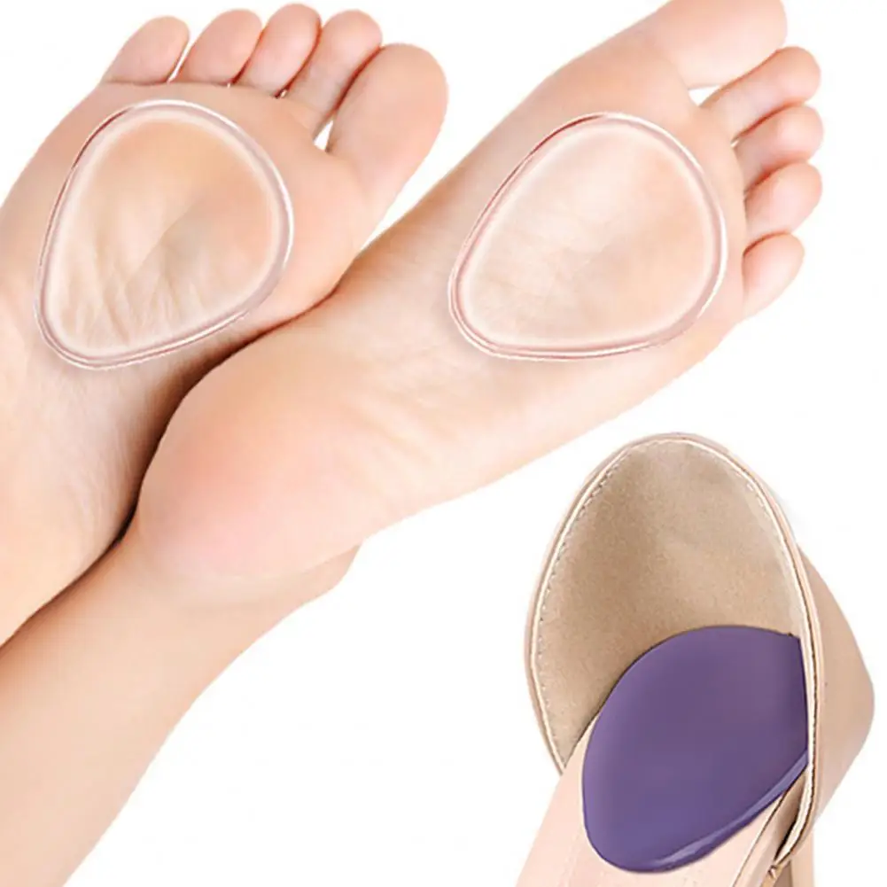 Soft Elastic Foot Cushion Gel Forefoot Pads for High Heels Soft Cushion Inserts for Ball of Foot Pressure Relief for Women