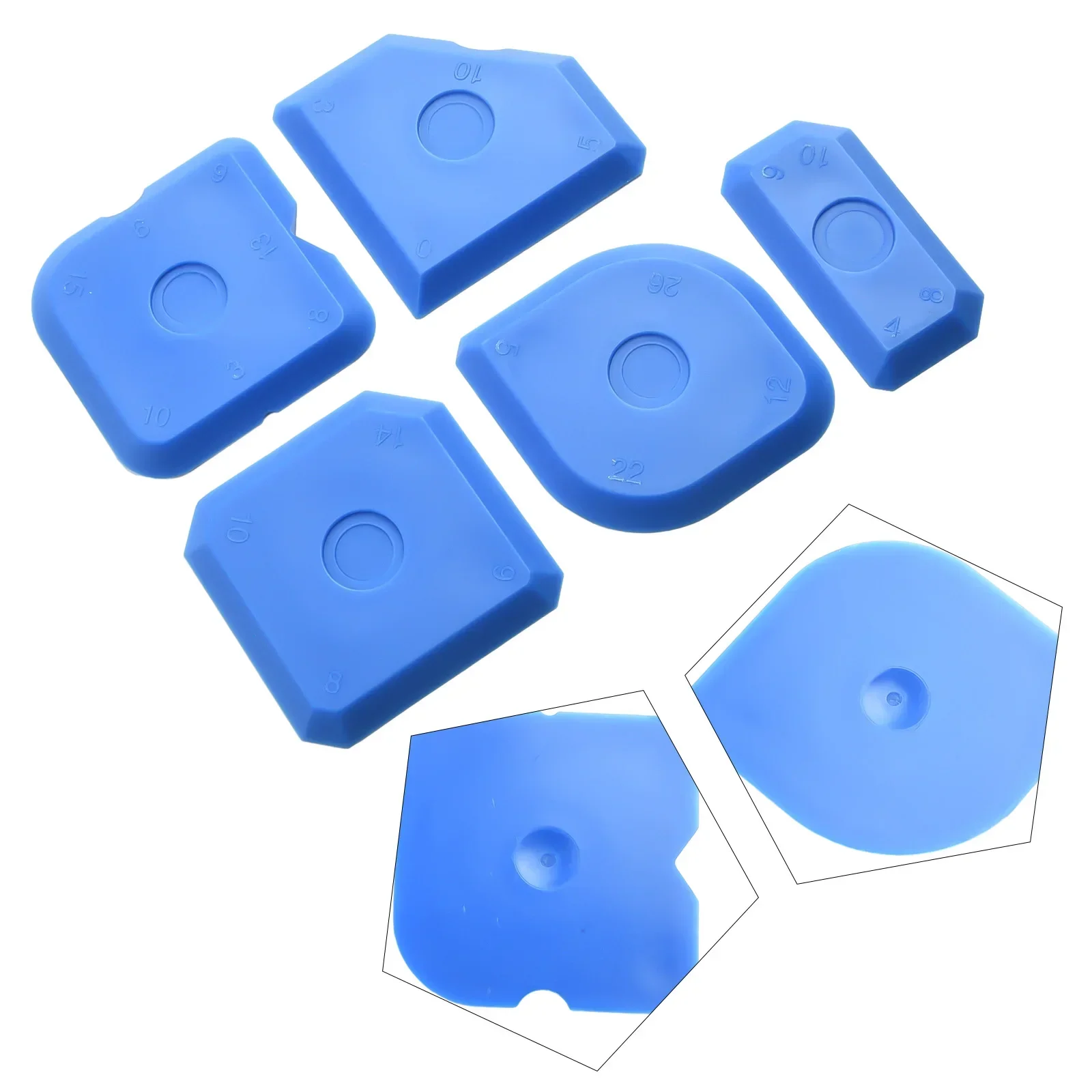 Sealant Tool Silicone Applicator 5pcs Blue Caulk Essential Tool Silicone Spreader Finish Kit Spreader Finish Kit