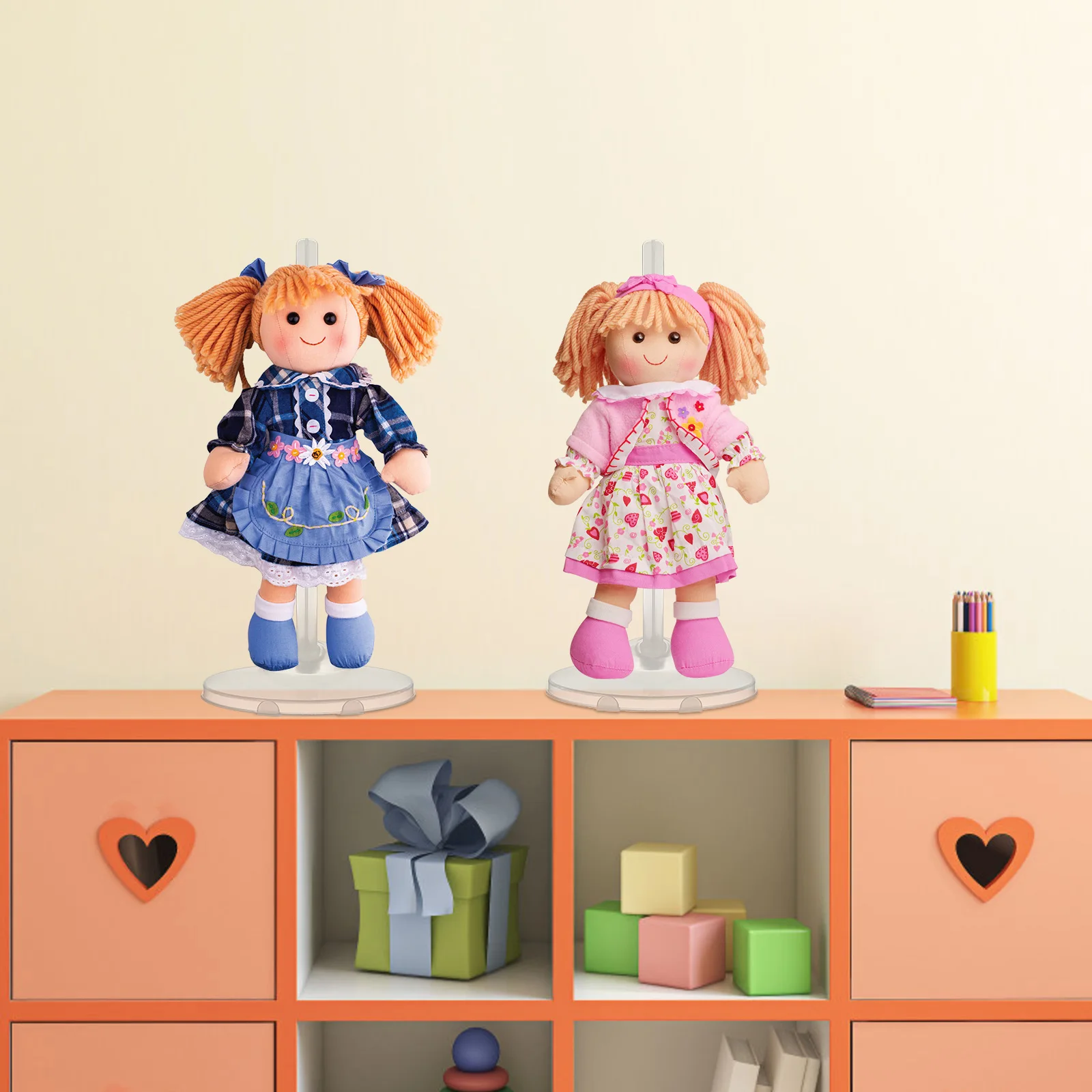 

15pcs Stands For Display Transparent Premium Plastic Support Bracket Organizer Stand For Figures Collection