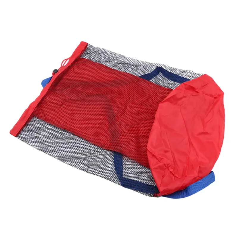 Portable Beach Bag Foldable Mesh Swimming Bag for Children Beach Toys Basket Storage Bag Kids Outdoor Children Swimming Dry Sack