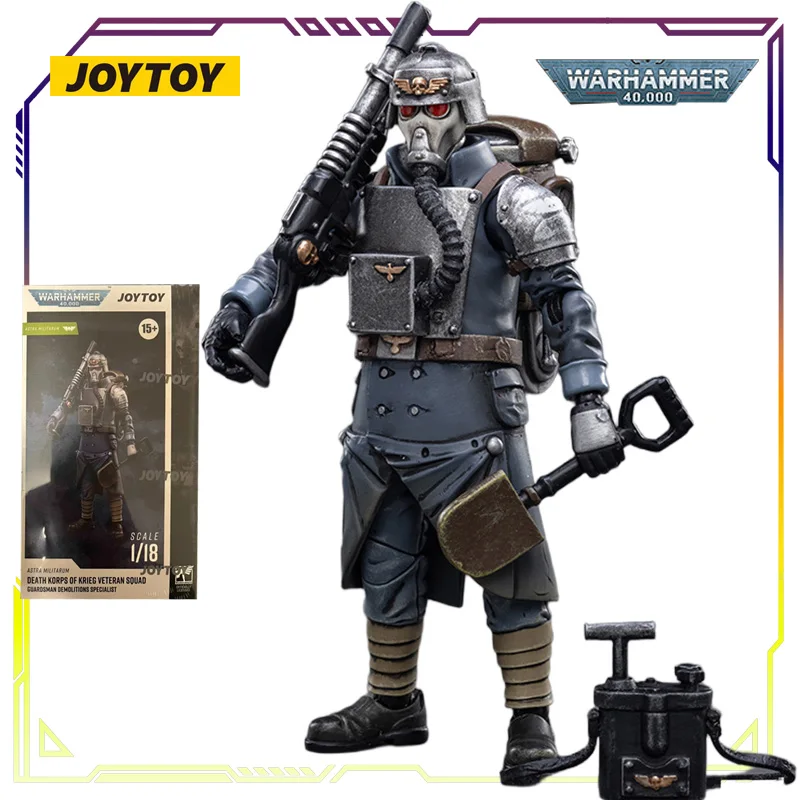 JOYTOY Original Warhammer 40K Series Imperial Mortal Army Veteran Squad Anime Action Figure Model Toys Model Gifts for Boys