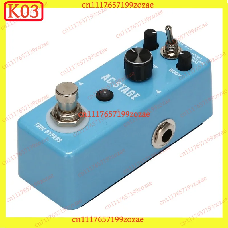 k3 for Rowin AC Stage Acoustic Guitar Simulator Pedal, True Bypass Electric to Acoustic Effects