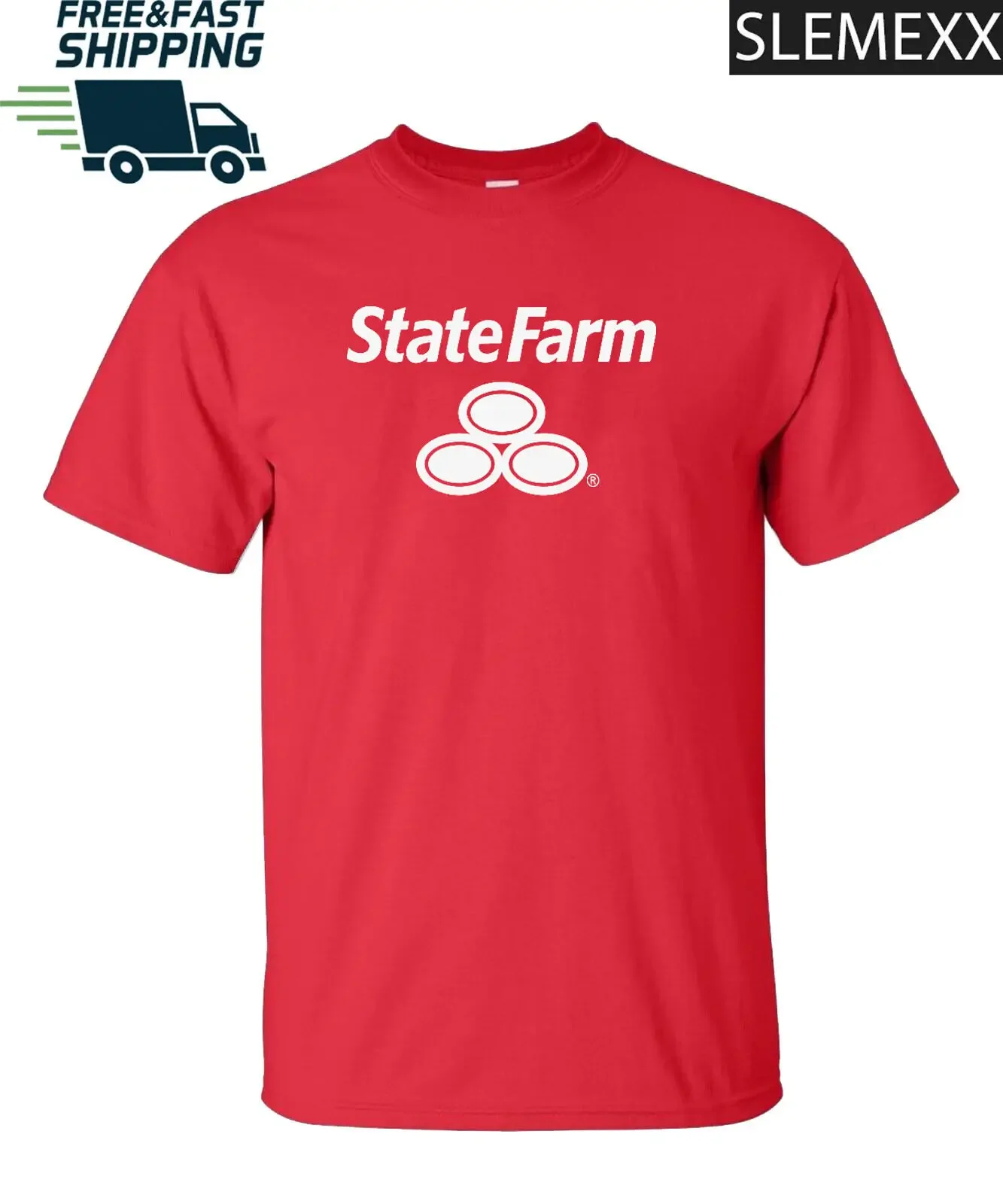 State Farm Insurance logo T-shirt Sz S-5XL American Funny USA